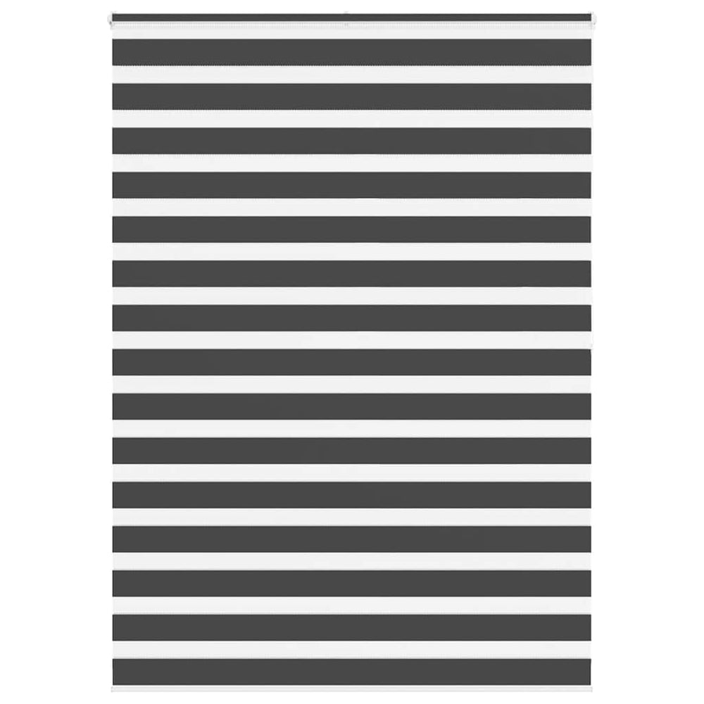 Vidaxl zebra rolgordijn 165x200 cm stofbreedte 160,9 cm zwart