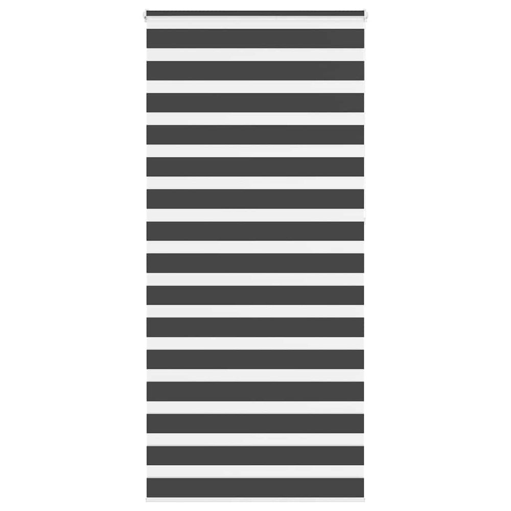 Vidaxl zebra rolgordijn 100x230 cm stofbreedte 95,9 cm zwart