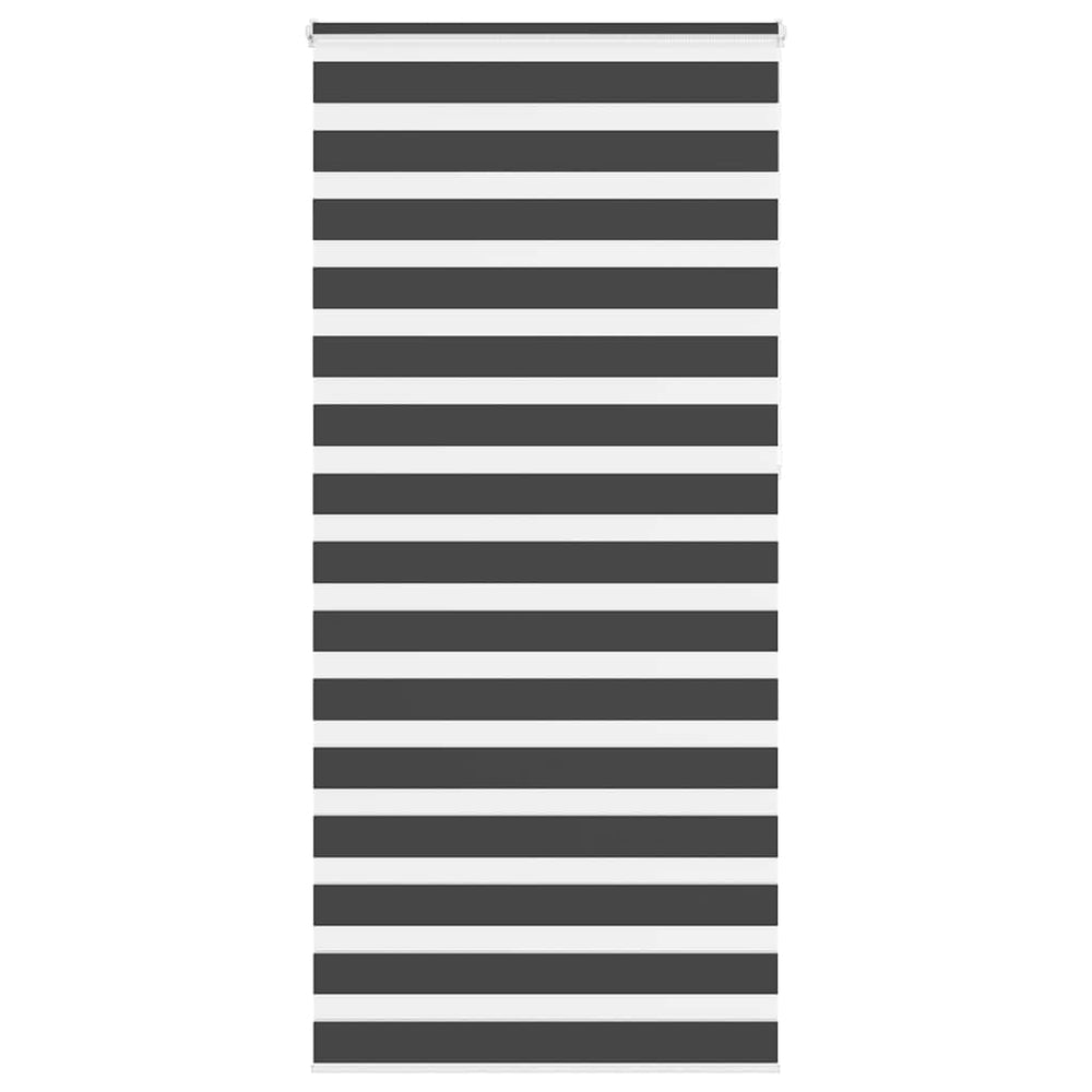 Vidaxl zebra rolgordijn 115x230 cm stofbreedte 110,9 cm zwart