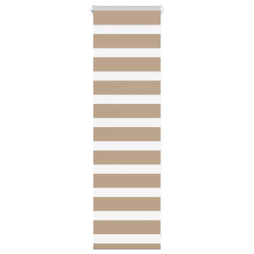 Vidaxl zebragordijn 45x100 cm stofbreedte 40,9 cm polyester zandbruin