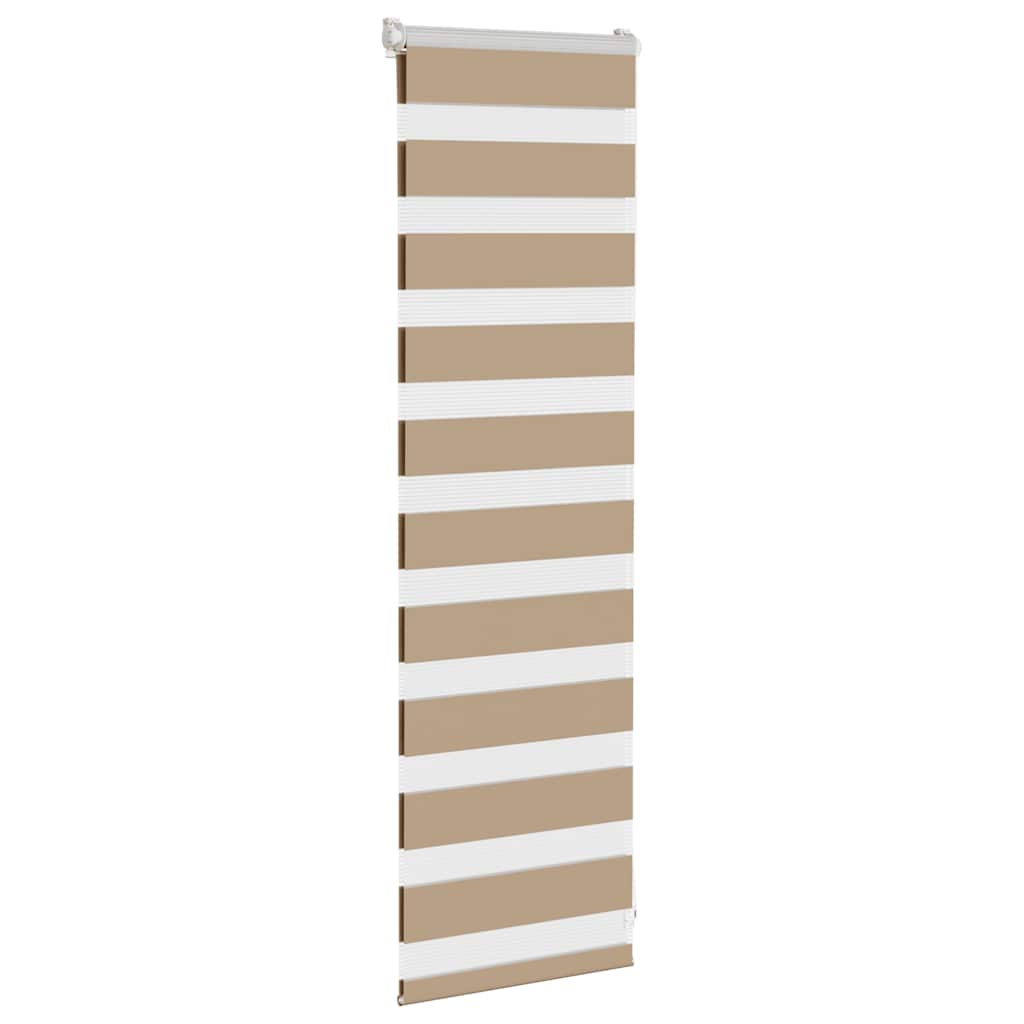 Vidaxl zebragordijn 45x100 cm stofbreedte 40,9 cm polyester zandbruin