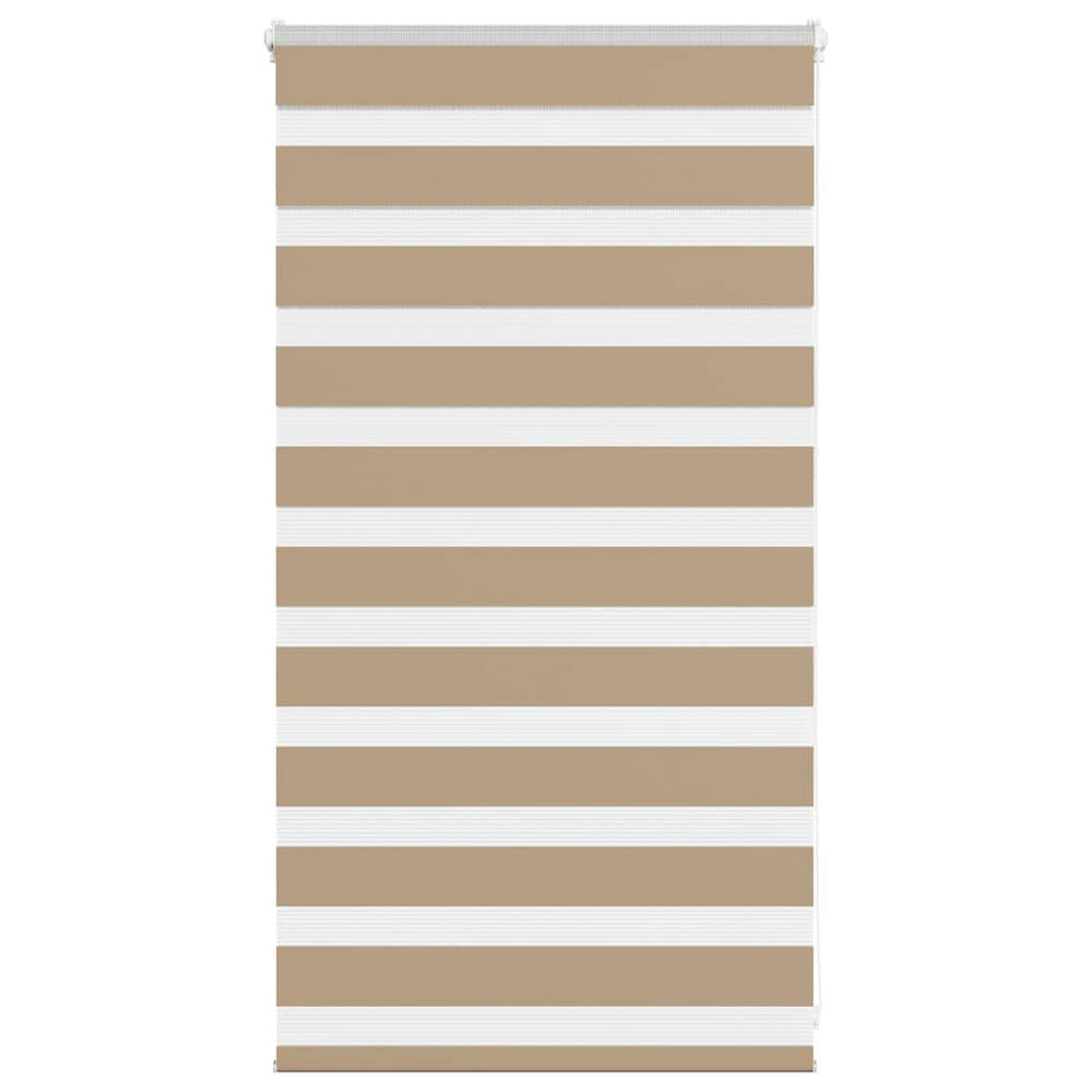 Vidaxl zebra blind 70x100 cm stofbreedte 65,9 cm polyester zandbruin