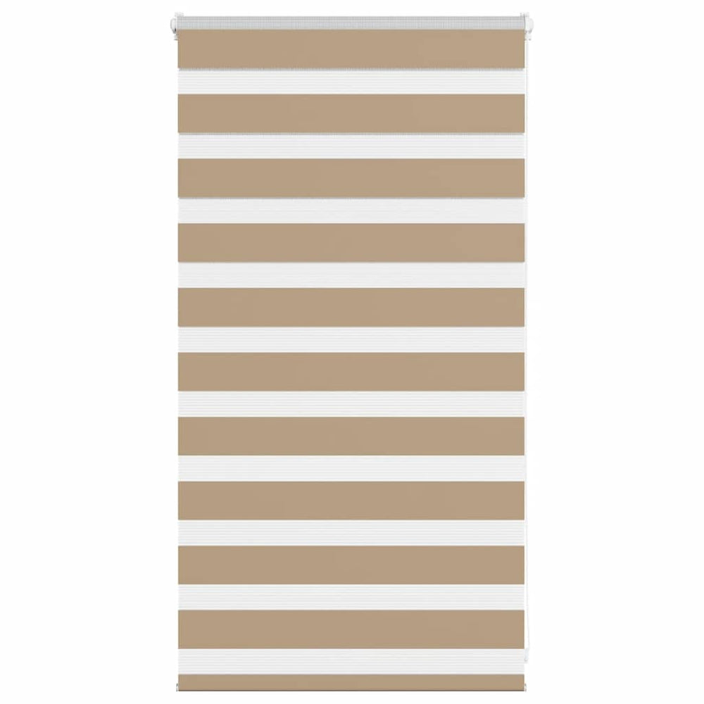 Vidaxl zebra blind 75x100 cm stofbreedte 70,9 cm polyester zandbruin