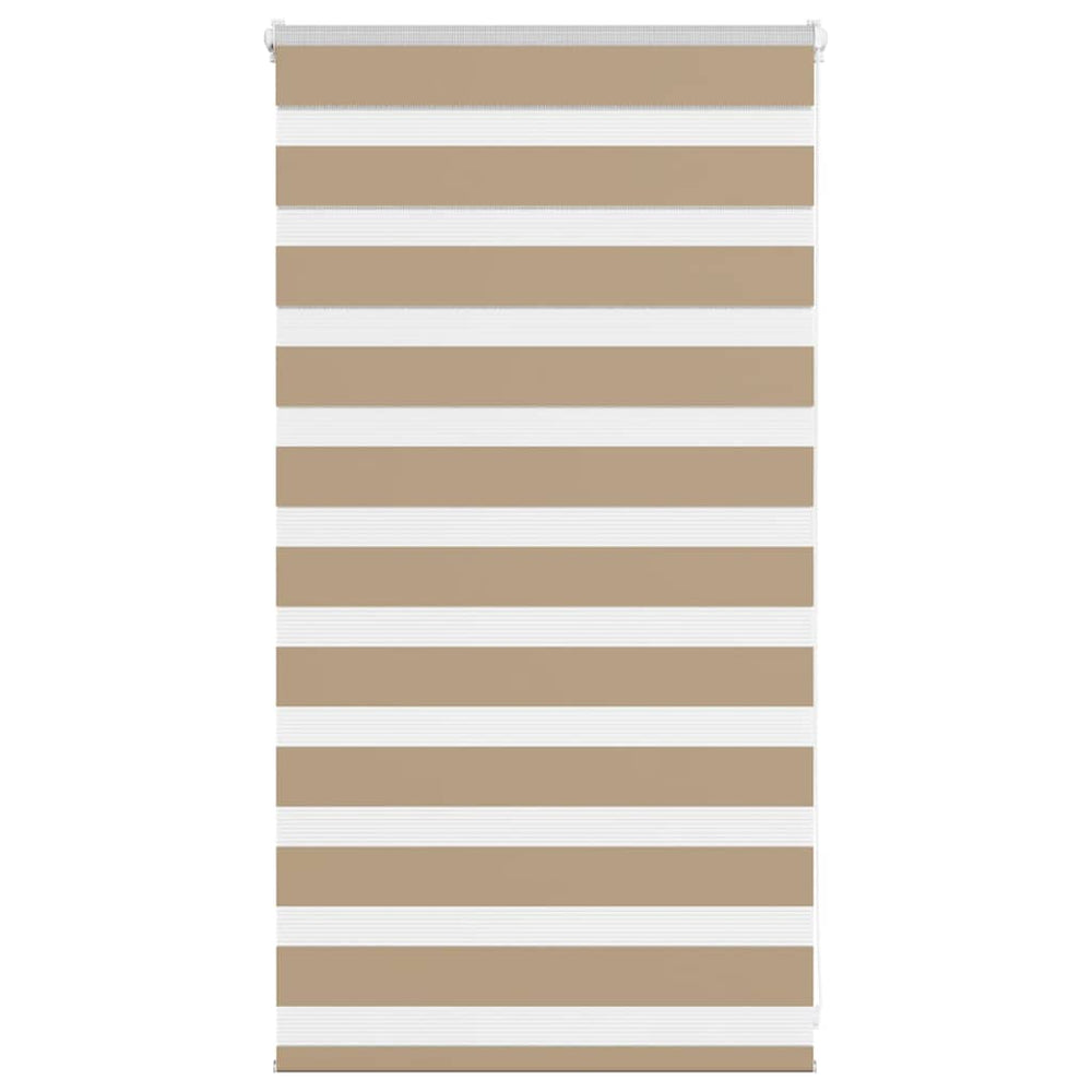 Vidaxl zebra blind 90x100 cm stofbreedte 85,9 cm polyester zandbruin