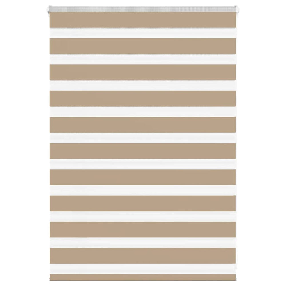 Vidaxl zebra blind 115x100 cm stofbreedte 110,9 cm polyester zandbruin