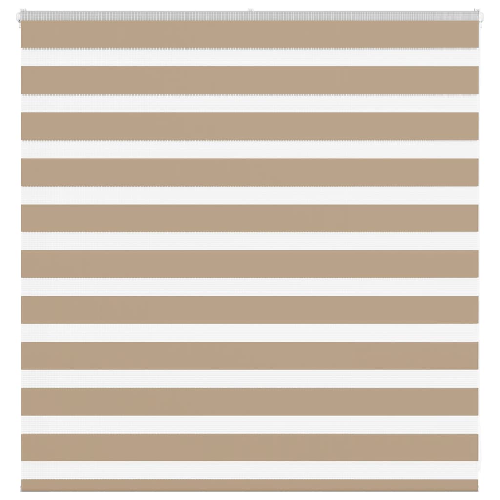 Vidaxl zebra blind 150x100 cm stofbreedte 145,9 cm polyester zandbruin