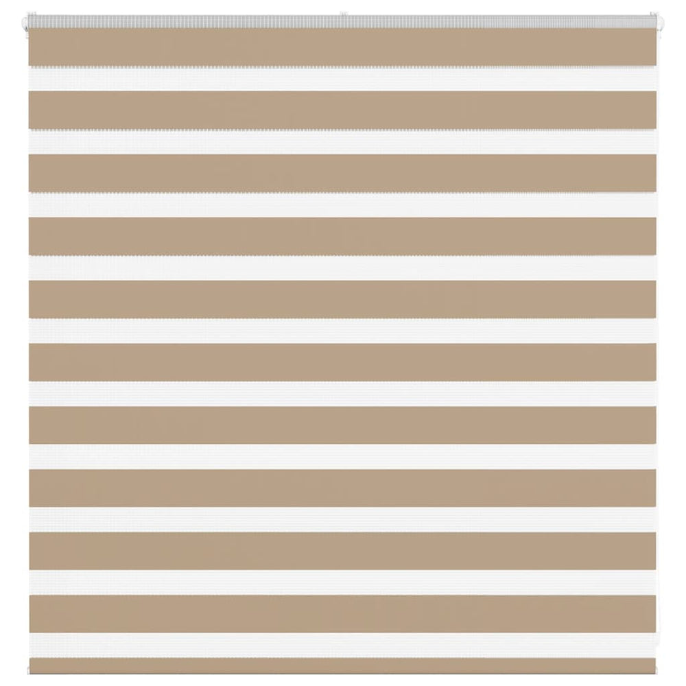 Vidaxl zebra blind 150x100 cm stofbreedte 145,9 cm polyester zandbruin