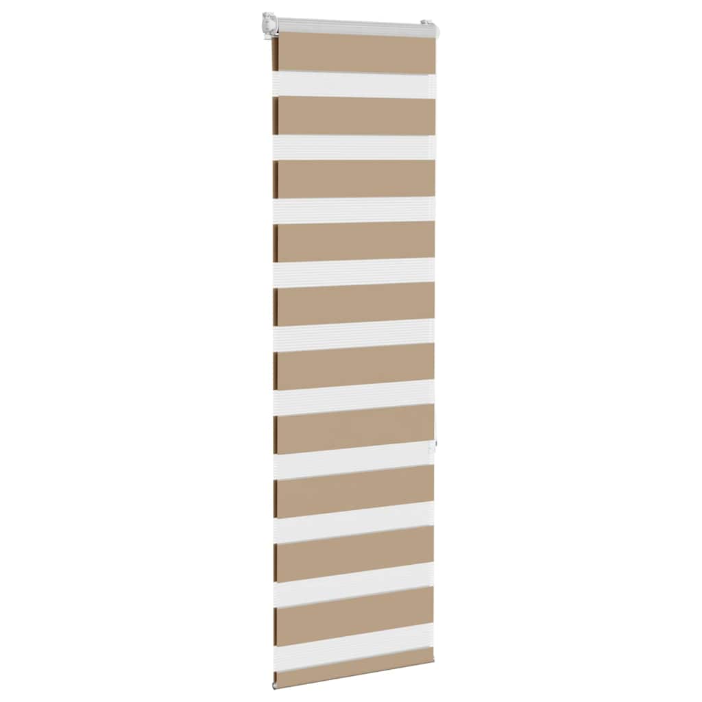 Vidaxl zebragordijn 40x150 cm stofbreedte 35,9 cm polyester zandbruin