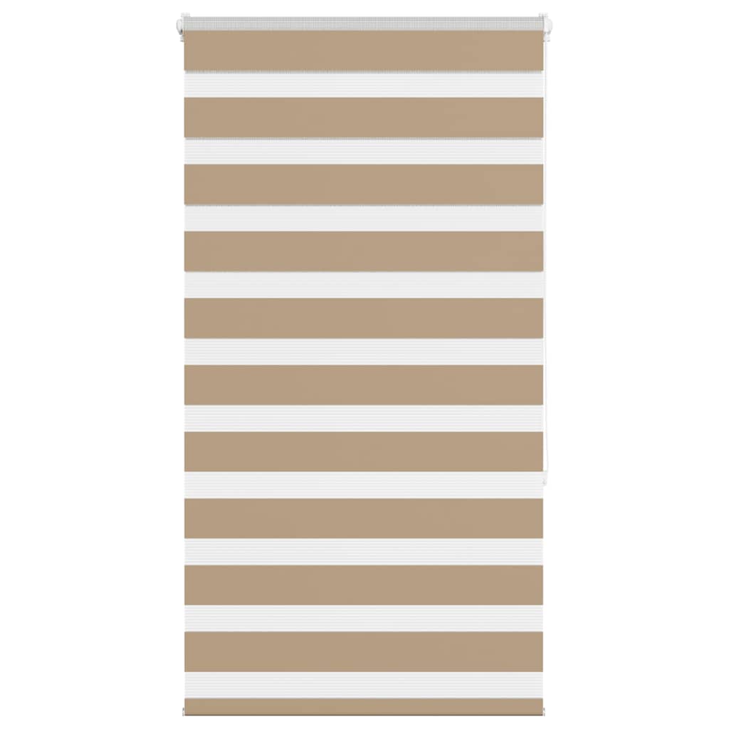 Vidaxl zebra blind 90x150 cm stofbreedte 85,9 cm polyester zandbruin
