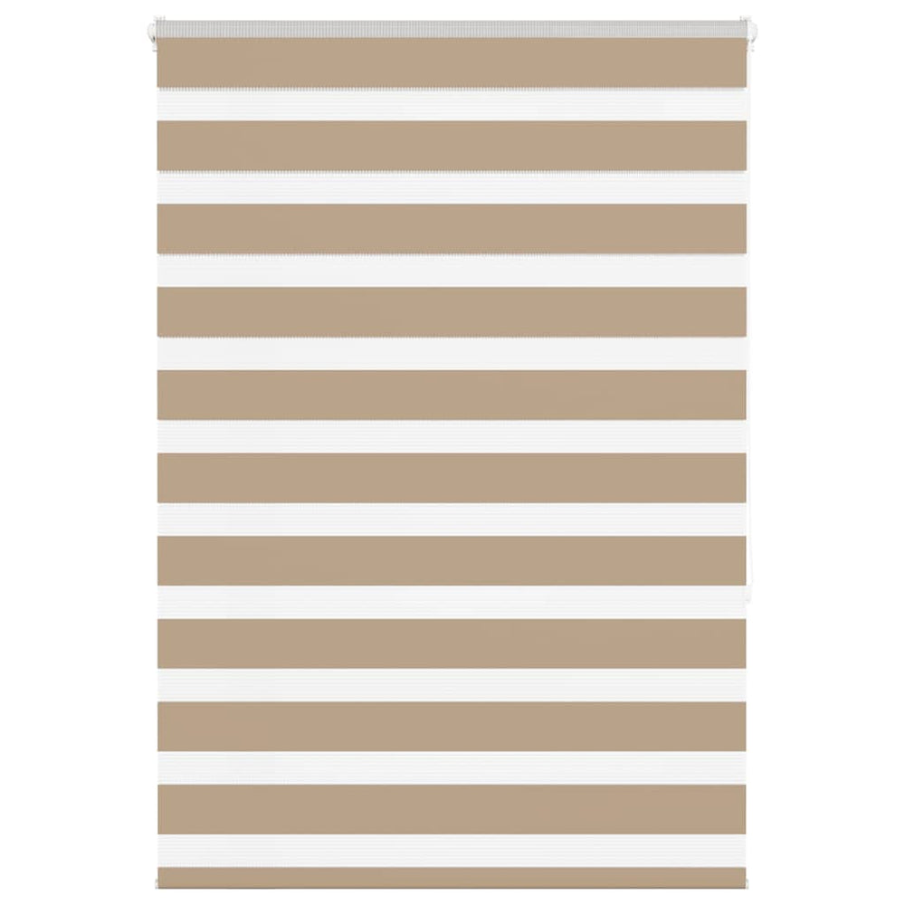 Vidaxl zebra blind 110x150 cm stofbreedte 105,9 cm polyester zandbruin