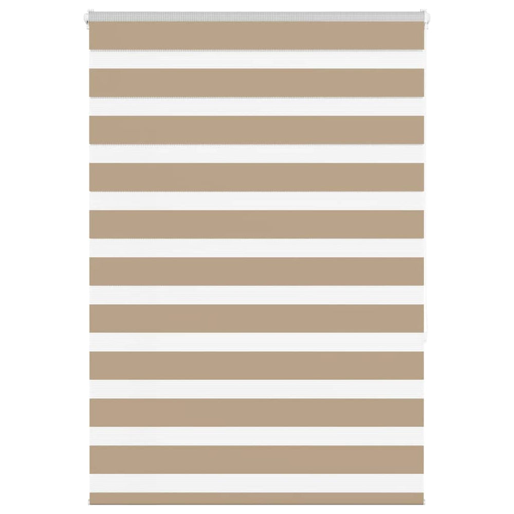 Vidaxl zebra blind 115x150 cm stofbreedte 110,9 cm polyester zandbruin