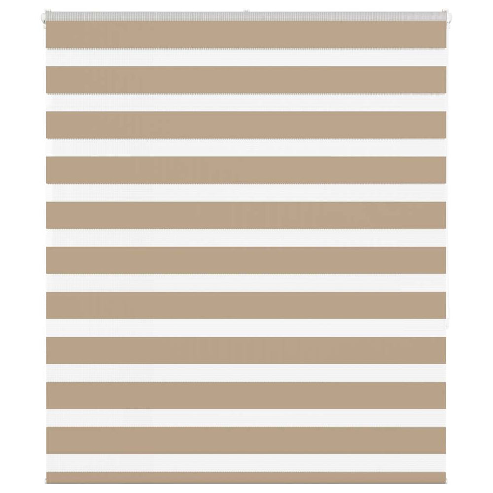 Vidaxl zebra blind 120x150 cm stofbreedte 115,9 cm polyester zandbruin