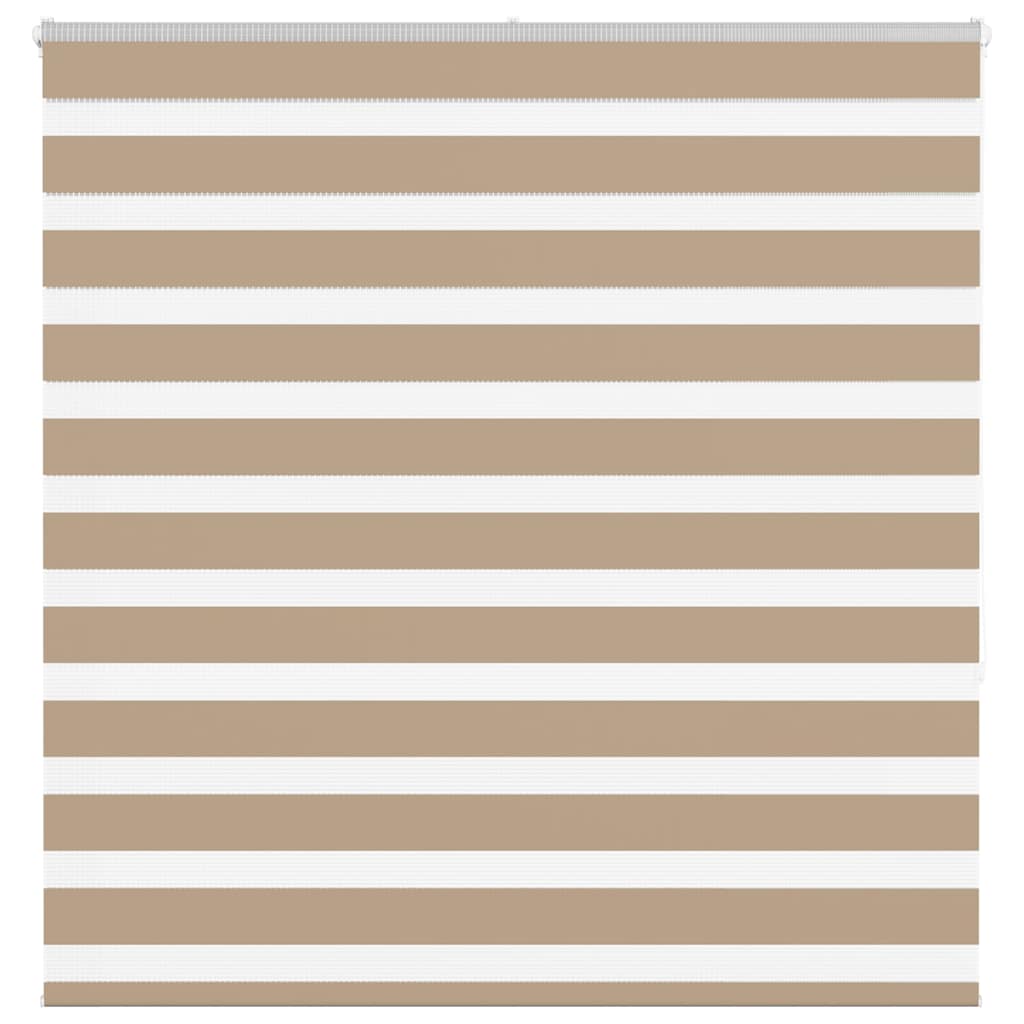 Vidaxl zebra blind 150x150 cm stofbreedte 145,9 cm polyester zandbruin