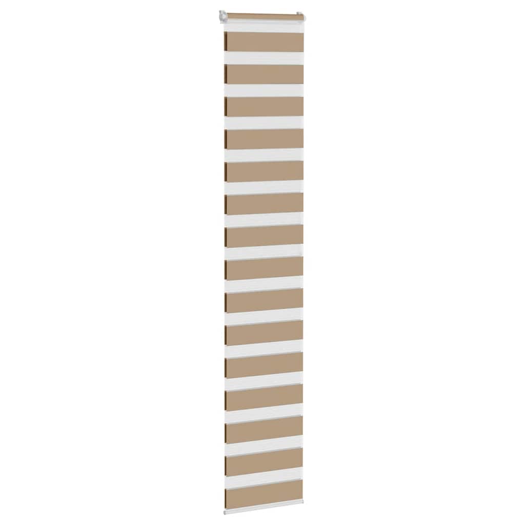 Vidaxl zebragordijn 45x200 cm stofbreedte 40,9 cm polyester zandbruin