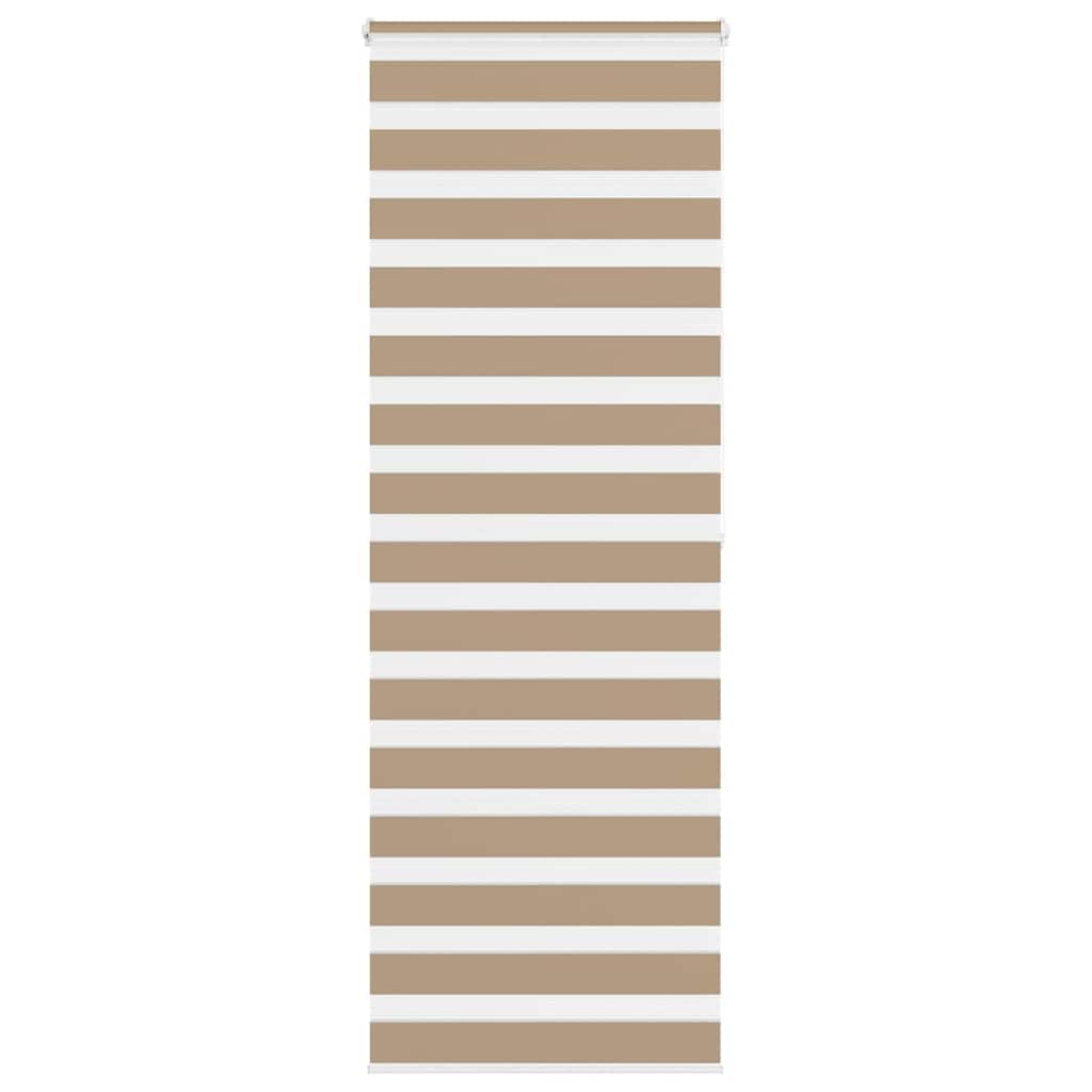 Vidaxl zebra blind 70x200 cm stofbreedte 65,9 cm polyester zandbruin
