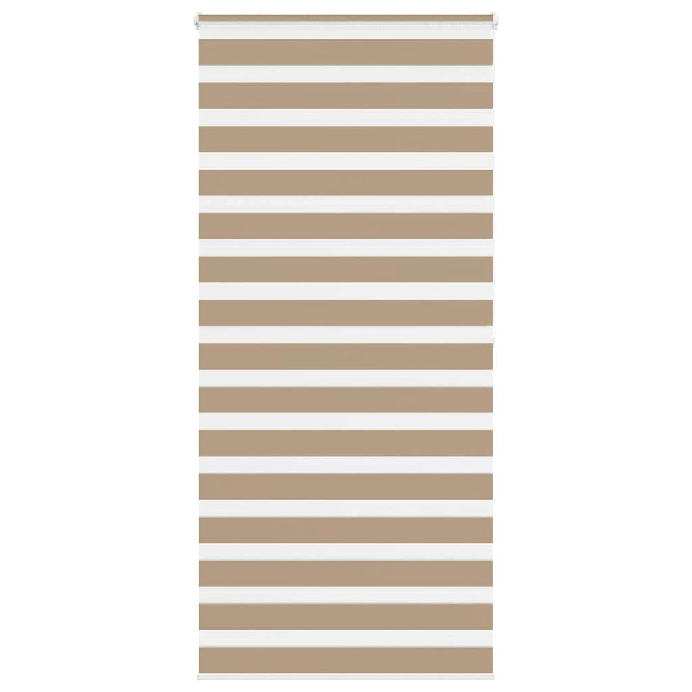 Vidaxl zebra blind 115x200 cm stofbreedte 110,9 cm polyester zandbruin