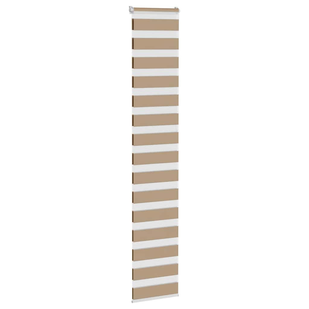 Vidaxl zebragordijn 45x230 cm stofbreedte 40,9 cm polyester zandbruin