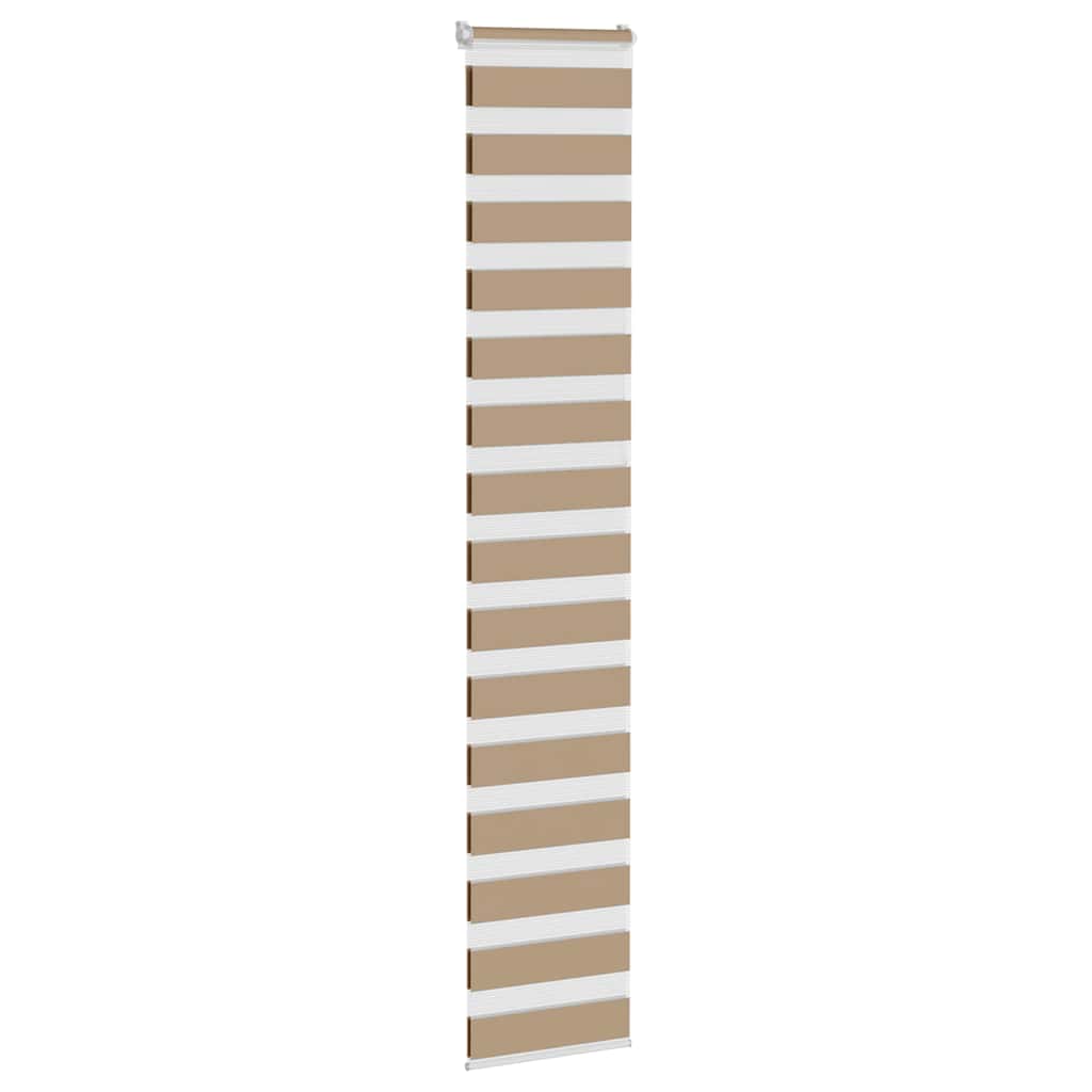 Vidaxl zebragordijn 50x230 cm stofbreedte 55,9 cm polyester zandbruin