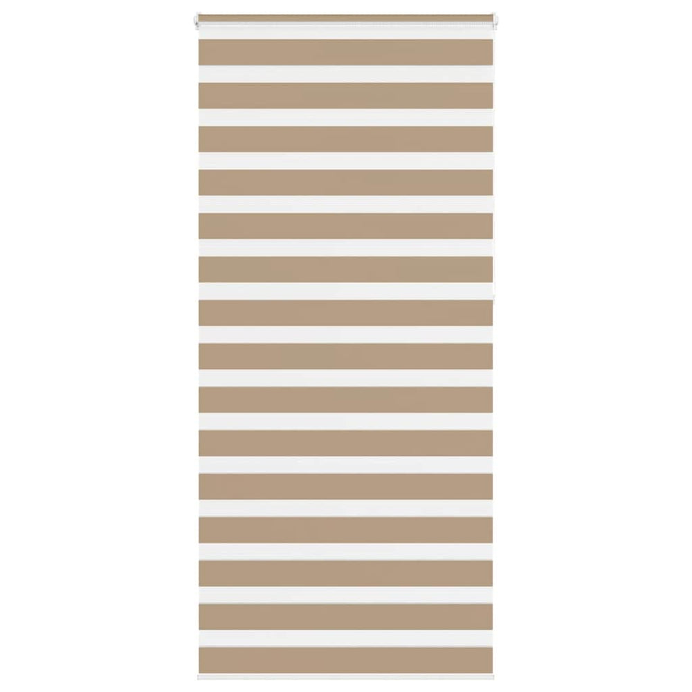 Vidaxl zebra blind 110x230 cm stofbreedte 105,9 cm polyester zandbruin