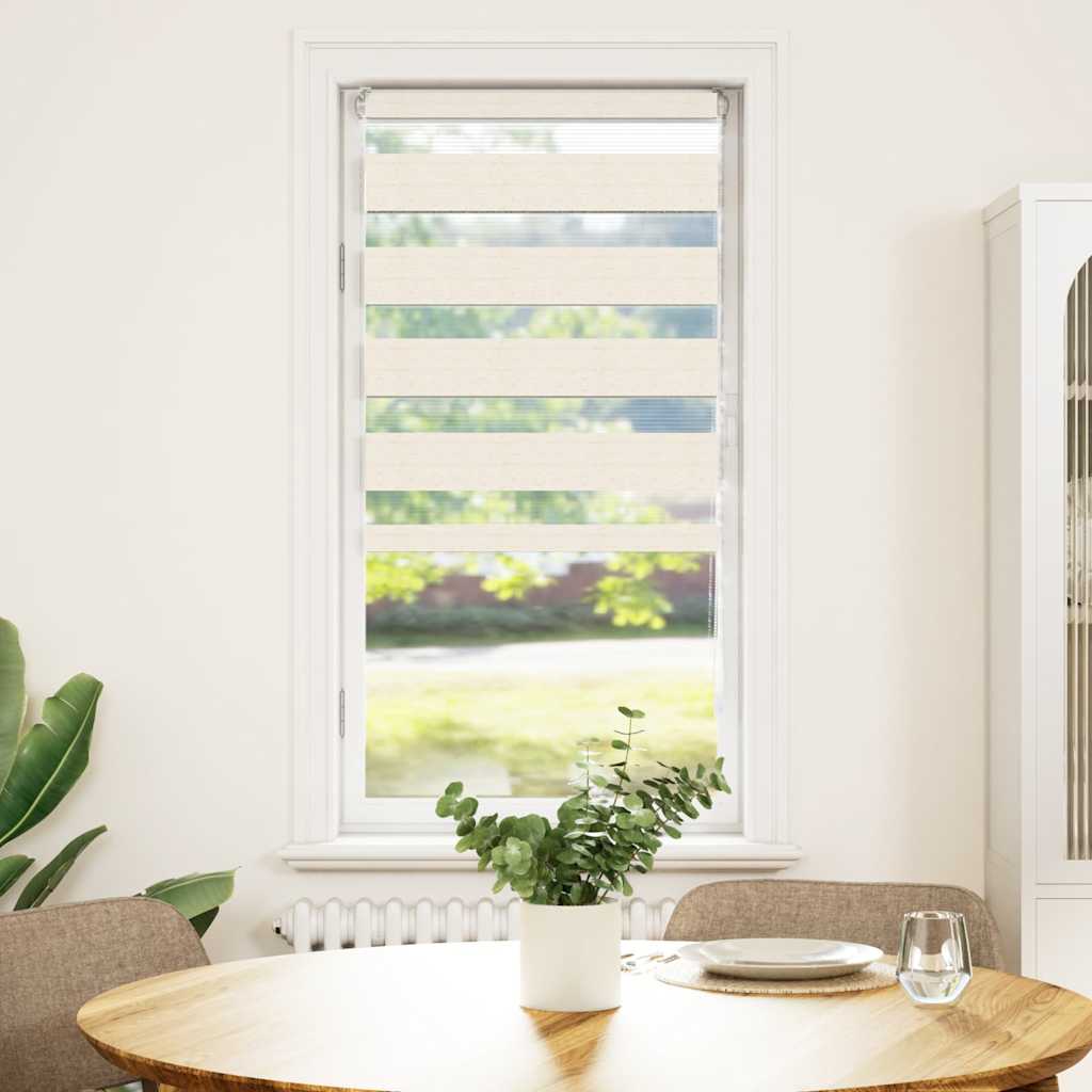 Vidaxl zebragordijn 60x150 cm stofbreedte 55,9 cm polyester marmerbeige