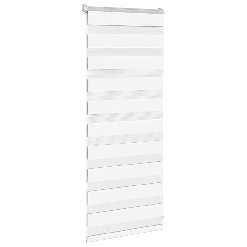 Vidaxl zebra rolgordijn 55x100 cm stofbreedte 50,9 cm polyester wit