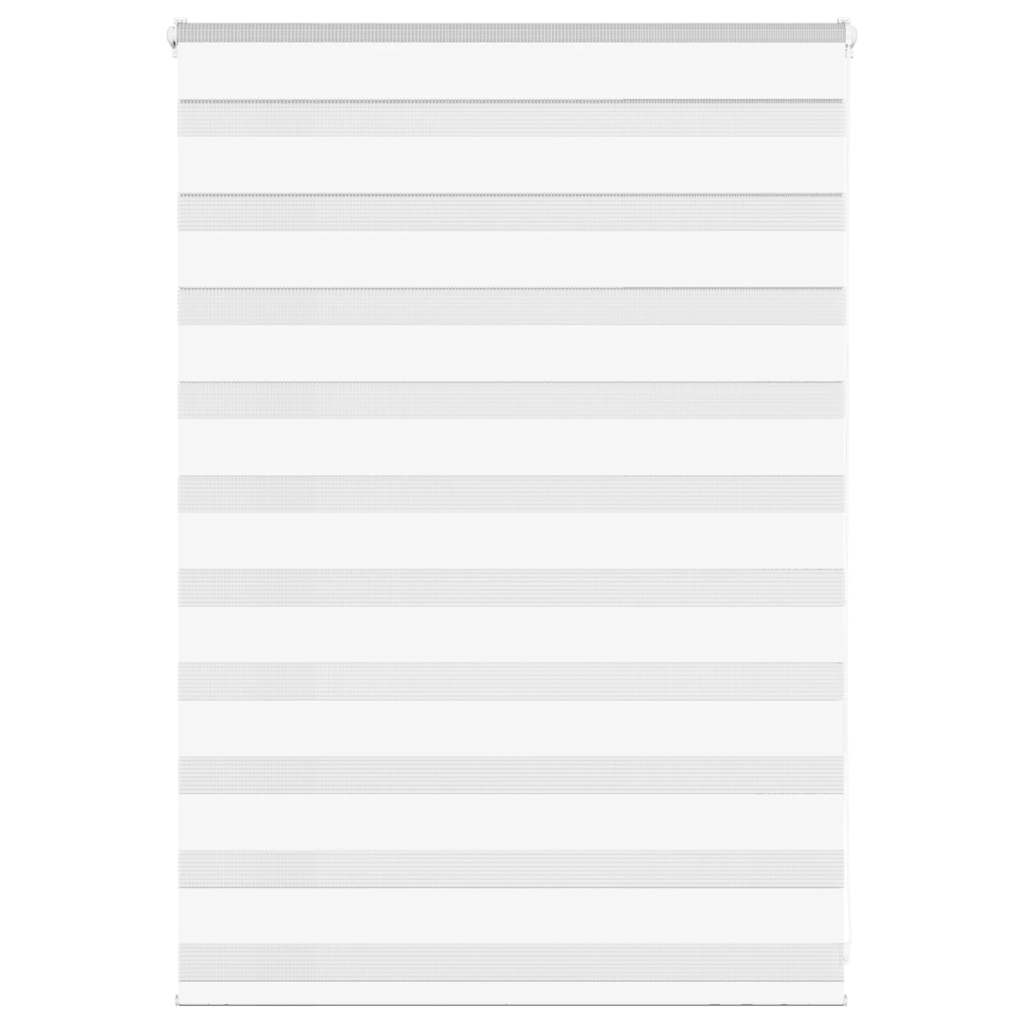 Vidaxl zebra blind 105x100 cm stofbreedte 100,9 cm polyester wit