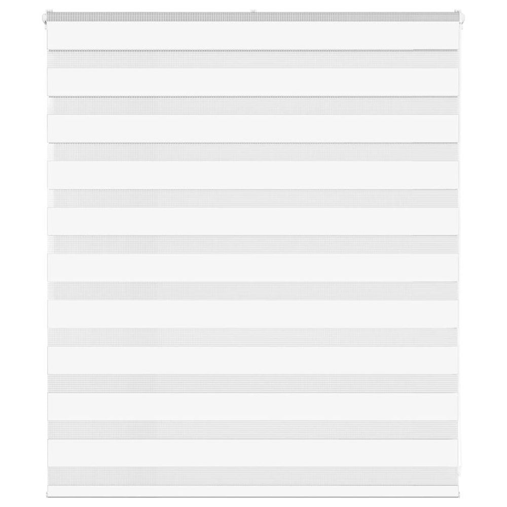 Vidaxl zebra blind 130x100 cm stofbreedte 125,9 cm polyester wit