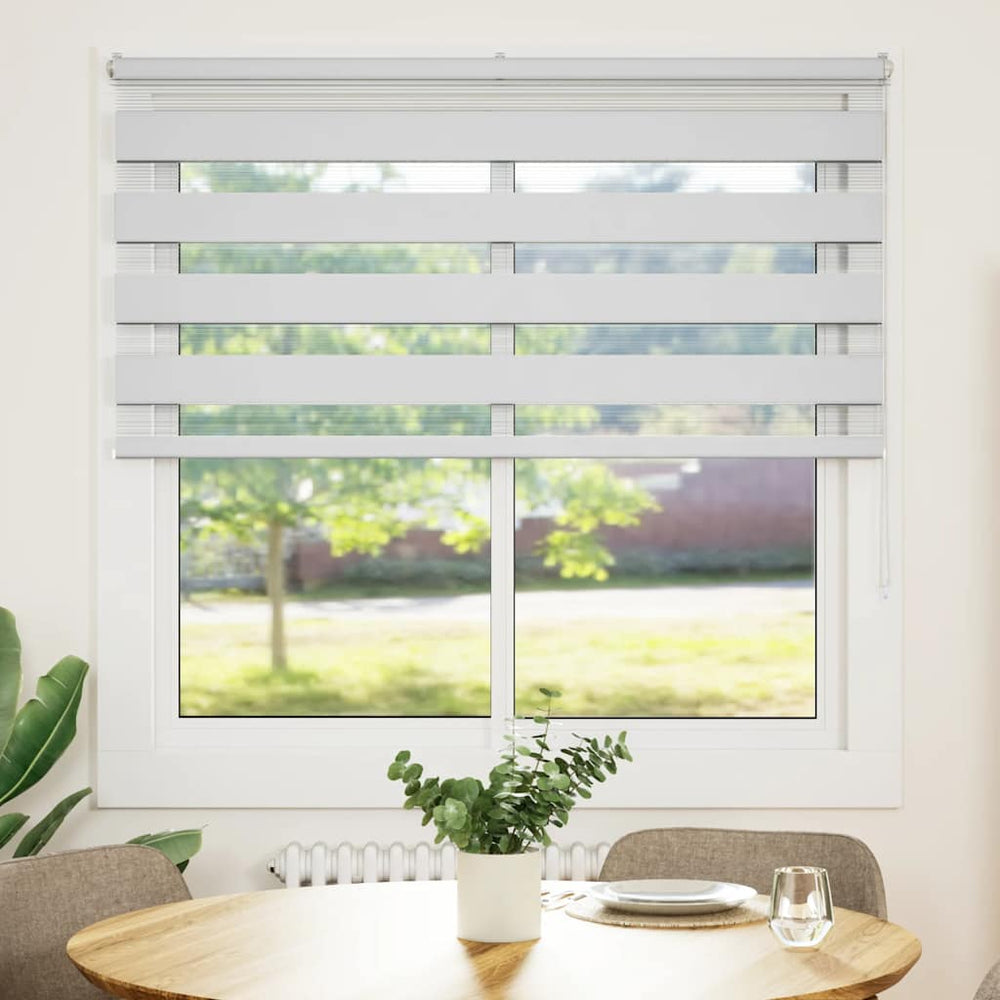 Vidaxl zebra blind 140x100 cm stofbreedte 135,9 cm polyester wit
