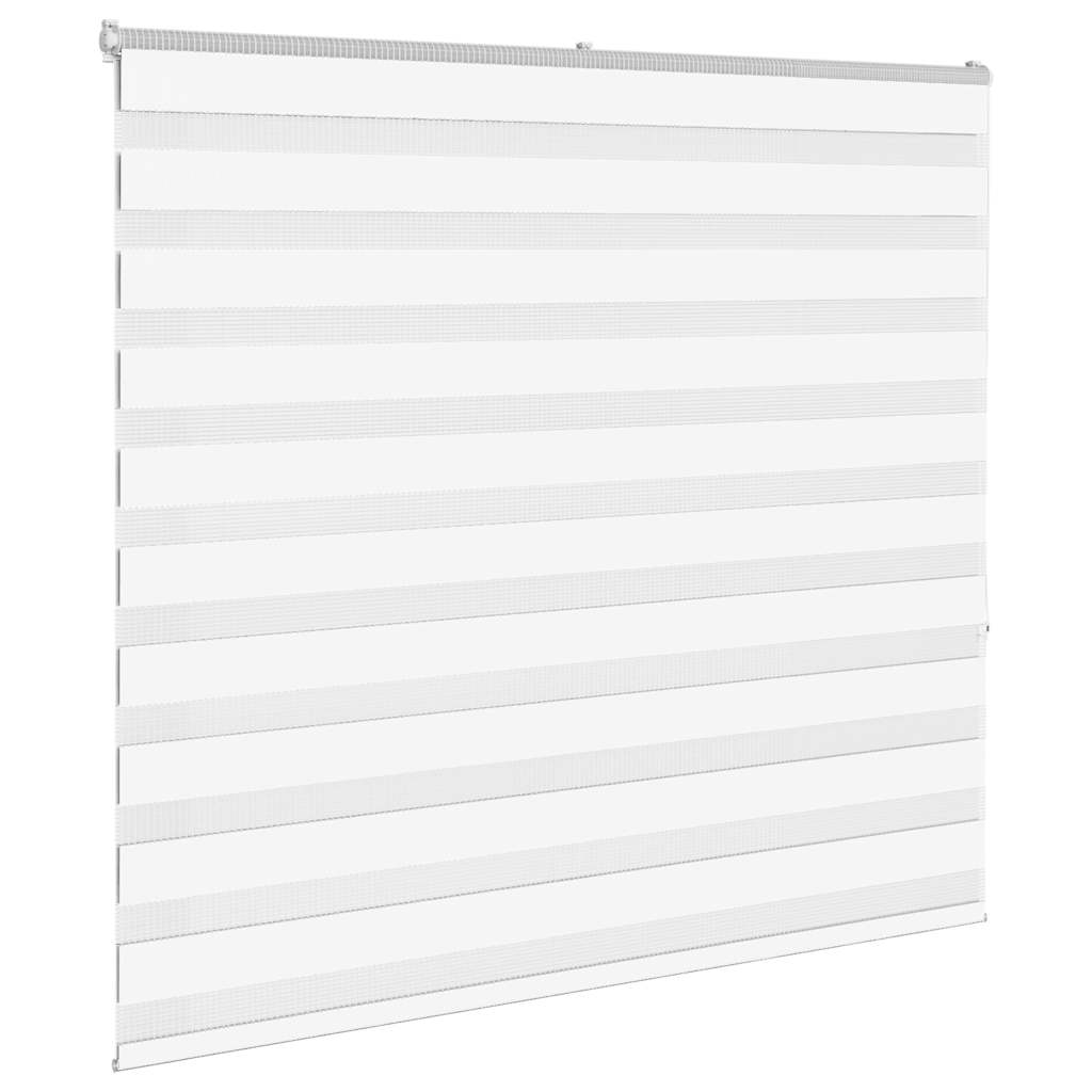 Vidaxl zebra rolgordijn 160x150 cm stofbreedte 155,9cm polyester wit
