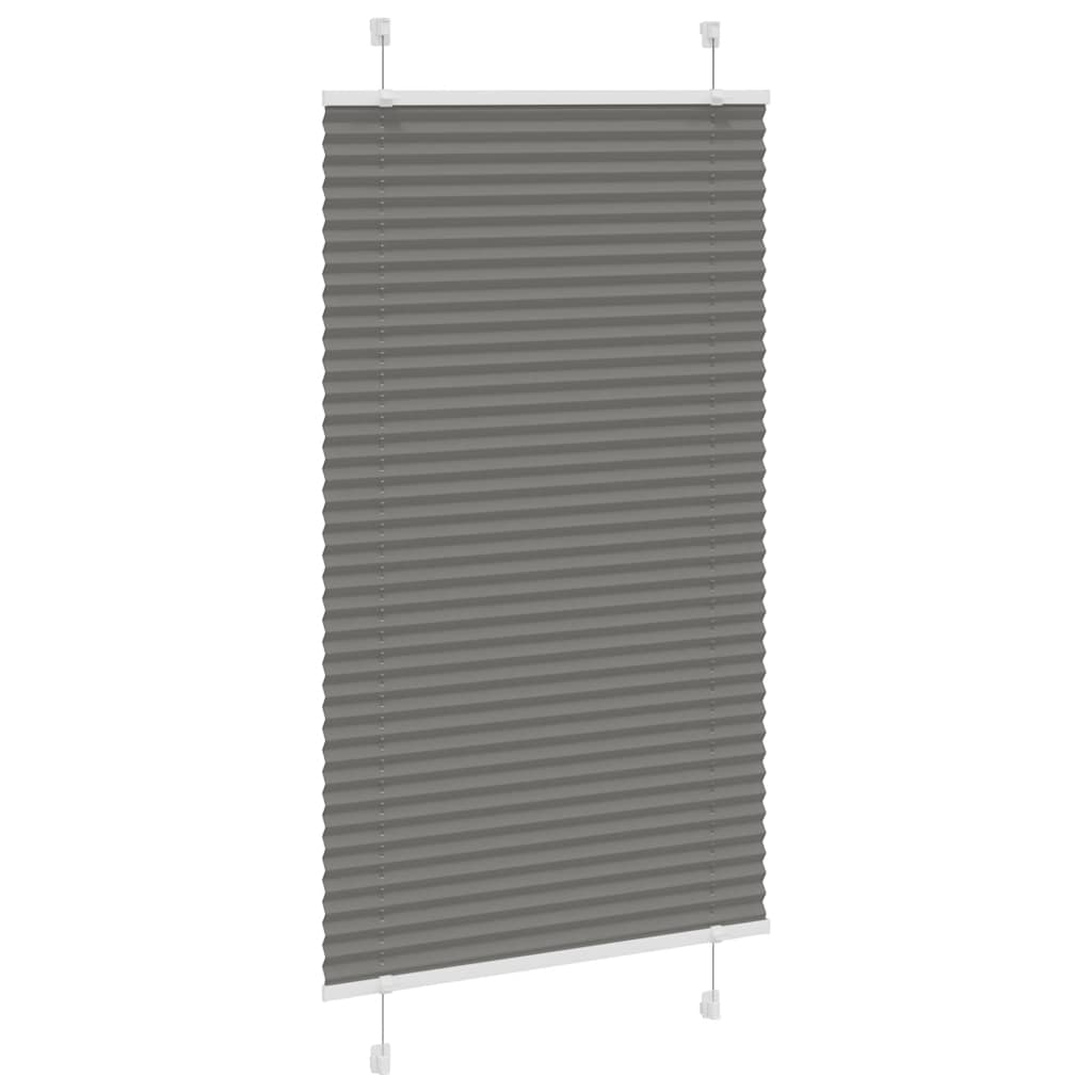Vidaxl plissé rolgordijn 80x100 cm stofbreedte 79,4 cm antraciet