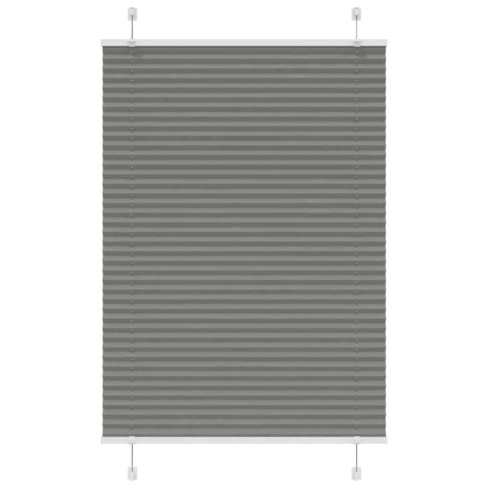 Vidaxl plissé rolgordijn 100x150 cm stofbreedte 99,4 cm antraciet