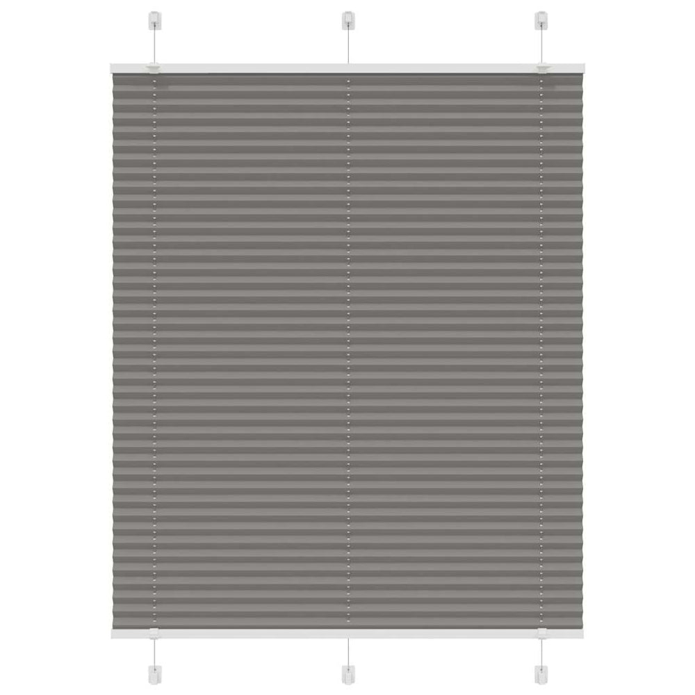Vidaxl plissé rolgordijn 110x150 cm stofbreedte 109,4 cm antraciet