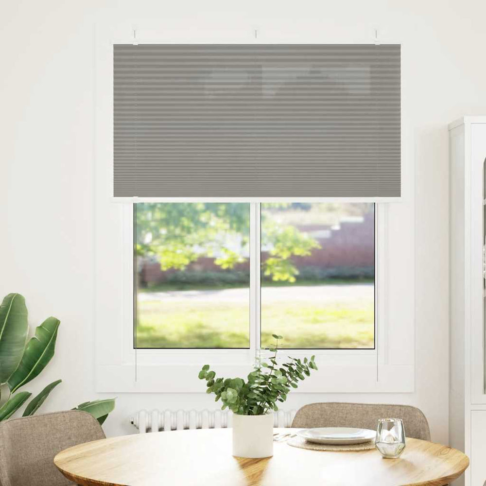 Vidaxl plissé rolgordijn 110x150 cm stofbreedte 109,4 cm antraciet