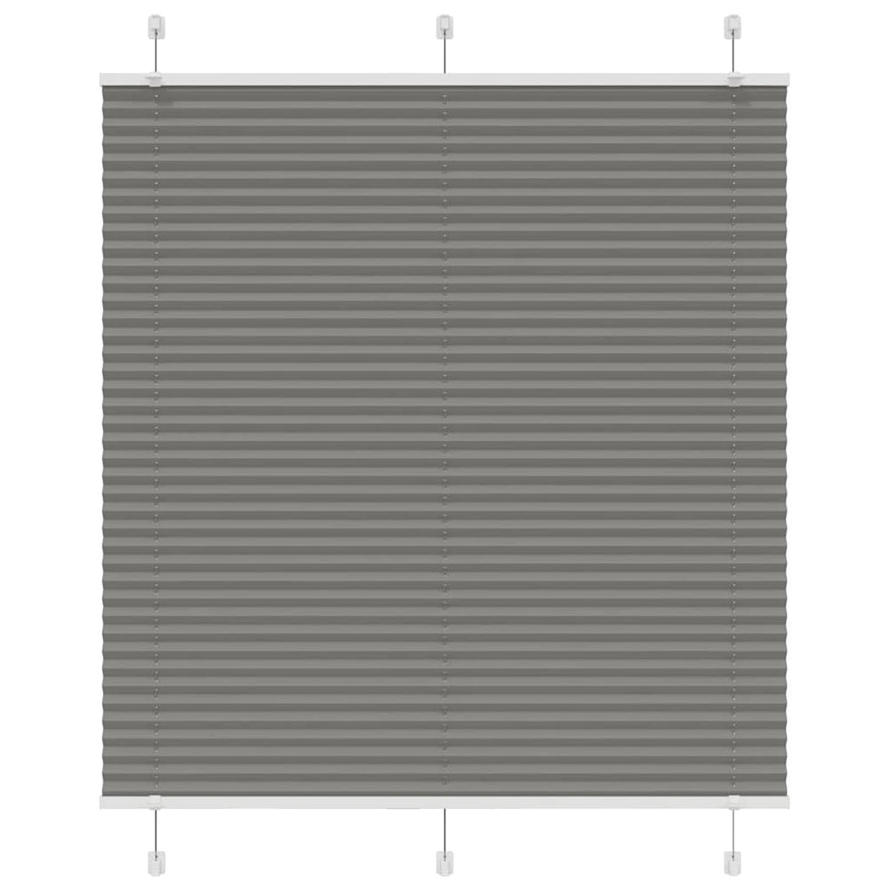 Vidaxl plissé rolgordijn 120x150 cm stofbreedte 119,4 cm antraciet