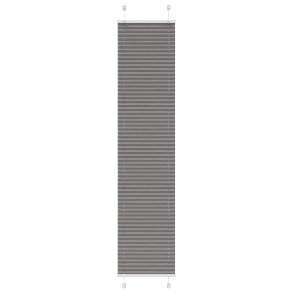 Vidaxl plissé rolgordijn 45x200 cm stofbreedte 44,4 cm antraciet