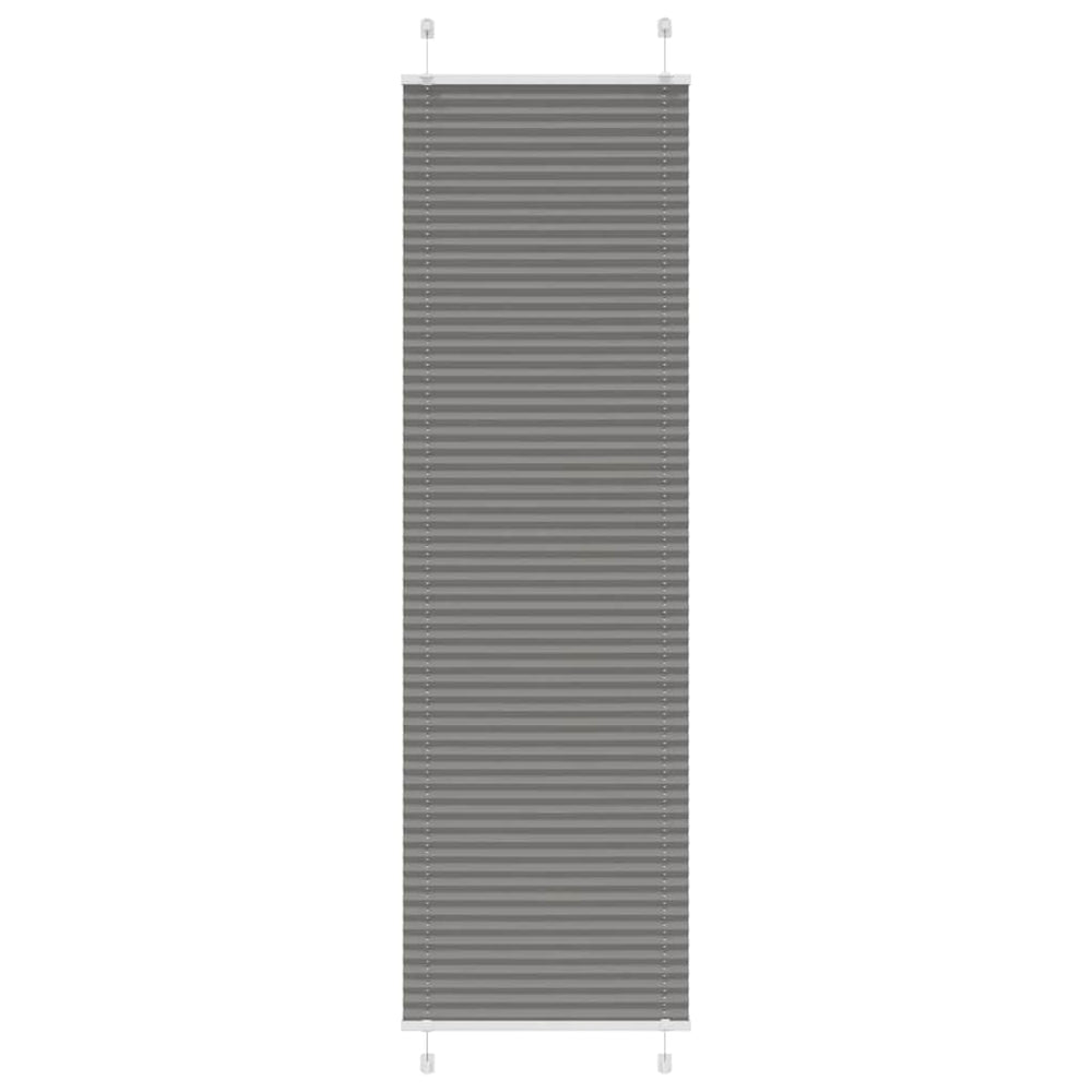 Vidaxl plissé rolgordijn 55x200 cm stofbreedte 54,4 cm antraciet