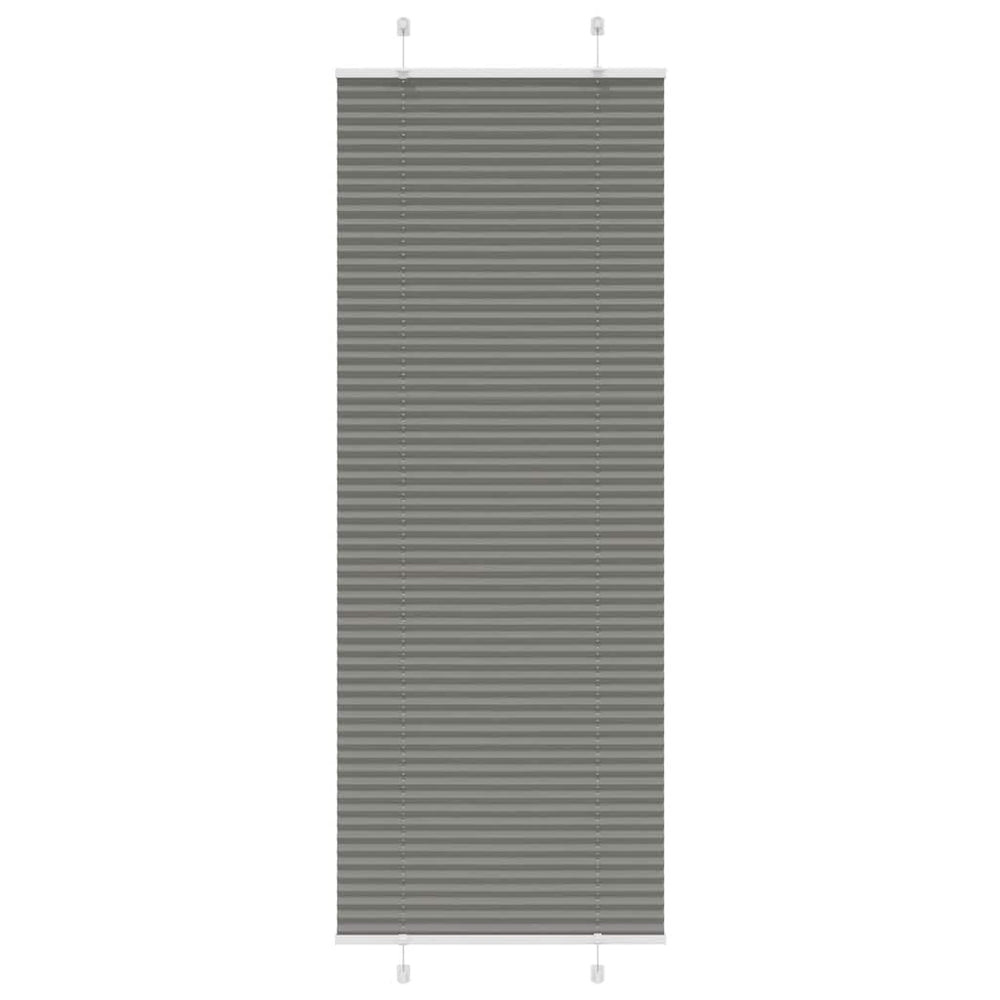 Vidaxl plissé rolgordijn 80x200 cm stofbreedte 79,4 cm antraciet