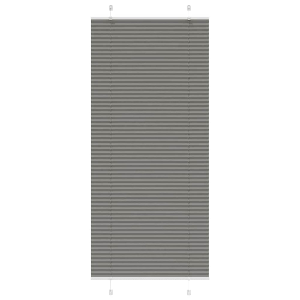Vidaxl plissé rolgordijn 90x200 cm stofbreedte 89,4 cm antraciet