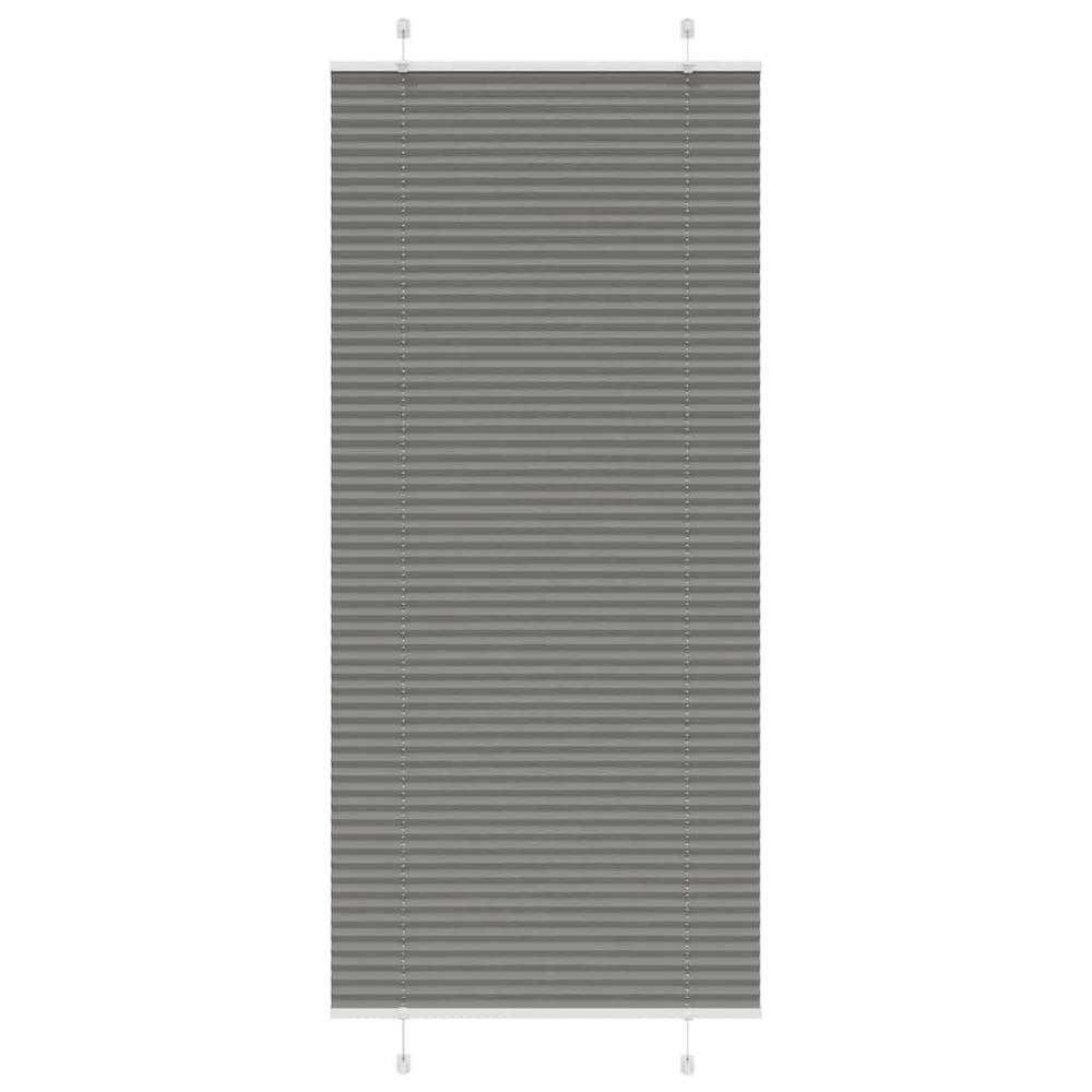 Vidaxl plissé rolgordijn 100x200 cm stofbreedte 99,4 cm antraciet