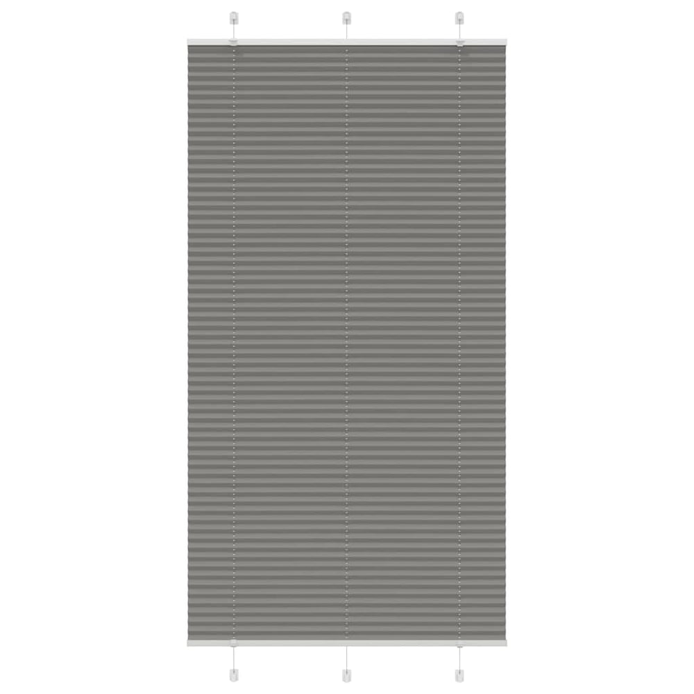 Vidaxl plissé rolgordijn 105x200 cm stofbreedte 104,4 cm antraciet