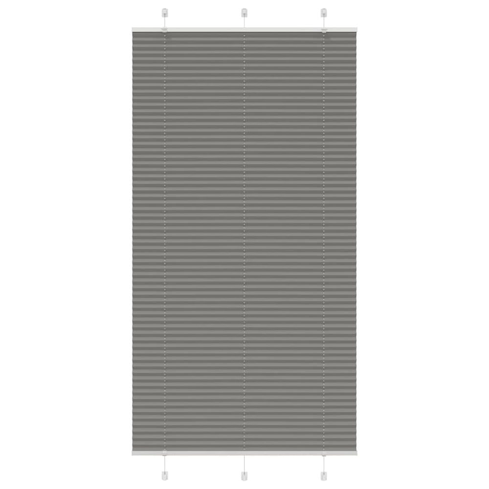 Vidaxl plissé rolgordijn 110x200 cm stofbreedte 109,4 cm antraciet