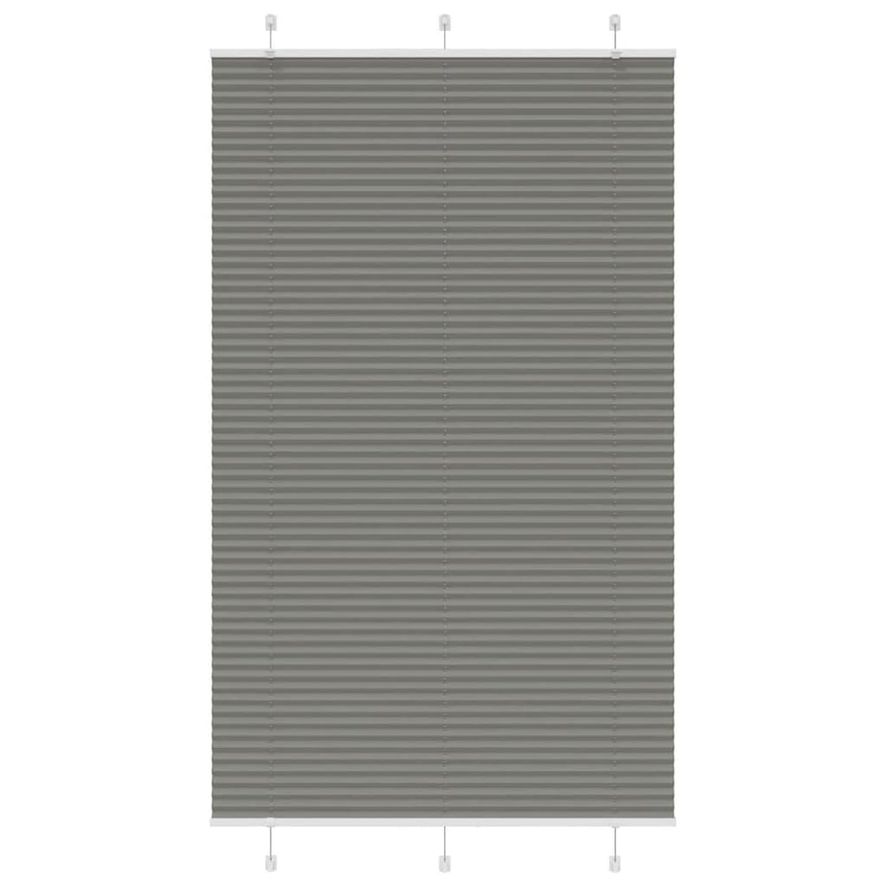 Vidaxl plissé rolgordijn 120x200 cm stofbreedte 119,4 cm antraciet