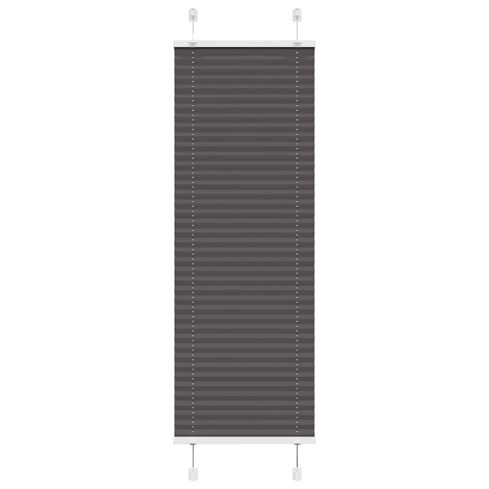 Vidaxl plissé rolgordijn 40x100 cm stofbreedte 39,4 cm polyester zwart