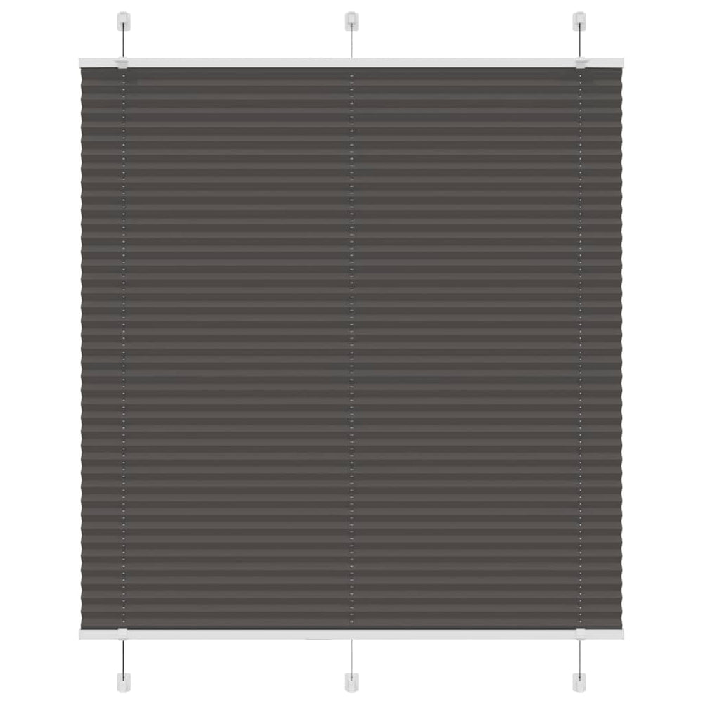 Vidaxl plissé rolgordijn 115x100cm stofbreedte 114,4cm polyester zwart