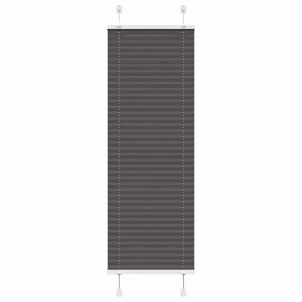 Vidaxl plissé rolgordijn 50x150 cm stofbreedte 49,4 cm polyester zwart