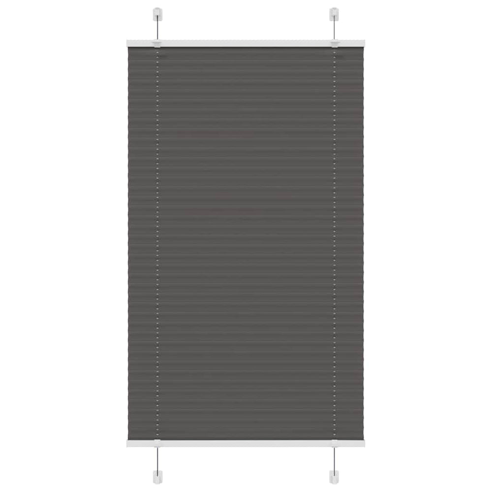 Vidaxl plissé rolgordijn 70x150 cm stofbreedte 69,4 cm polyester zwart