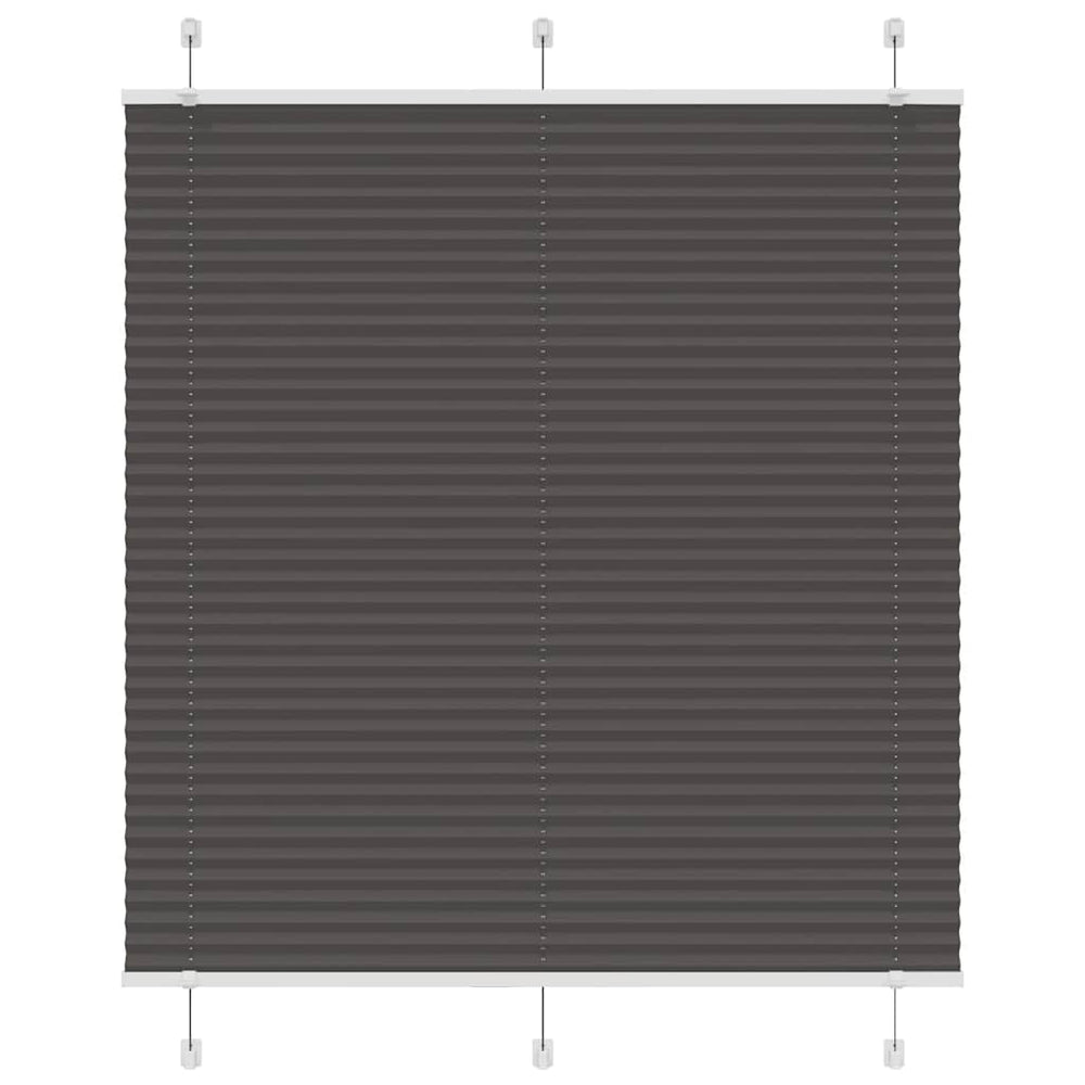 Vidaxl plissé rolgordijn 115x150cm stofbreedte 114,4cm polyester zwart