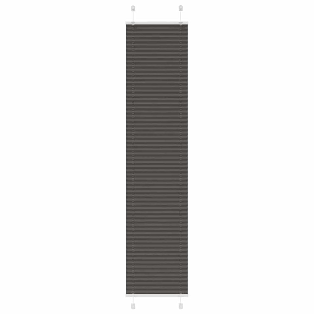 Vidaxl plissé rolgordijn 40x200 cm stofbreedte 39,4 cm polyester zwart