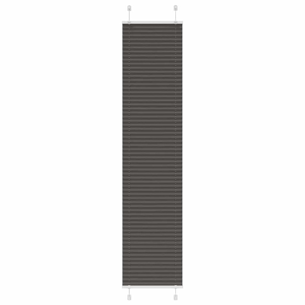 Vidaxl plissé rolgordijn 45x200 cm stofbreedte 44,4 cm polyester zwart