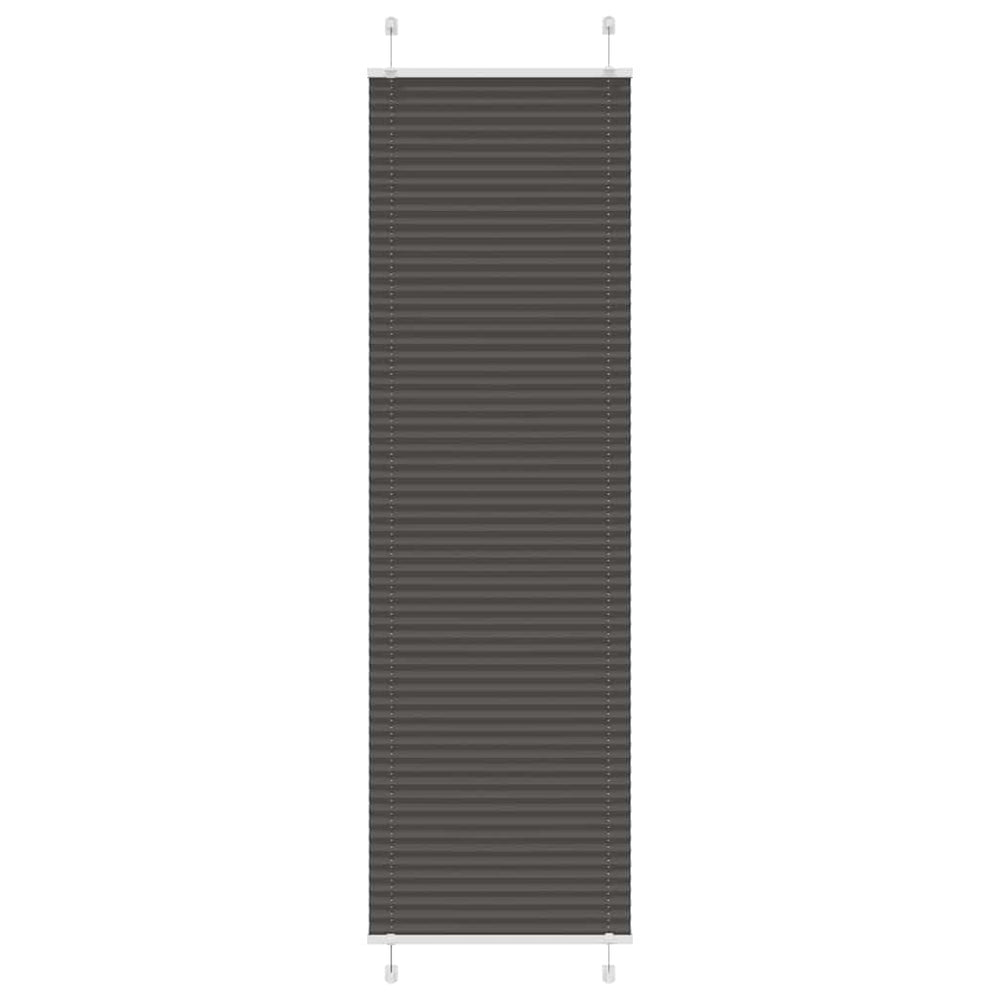 Vidaxl plissé rolgordijn 55x200 cm stofbreedte 54,4 cm polyester zwart